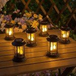 Beautyard Solar Flickering Candle Lanterns - 6 Pack