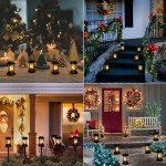 Beautyard Solar Flickering Candle Lanterns - 6 Pack