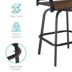 Set of 2 Swivel Barstools for Patios