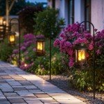 Beautyard Solar Flickering Candle Lanterns - 6 Pack