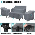 4-Piece Waterproof Patio Furniture Cover Set