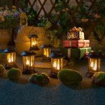 Beautyard Solar Flickering Candle Lanterns - 6 Pack