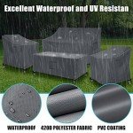 4-Piece Waterproof Patio Furniture Cover Set
