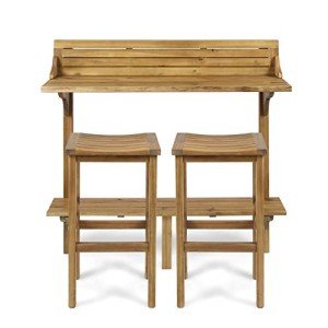 Christopher Knight Home 3-Pc Caribbean Balcony Bar Set