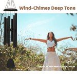 Large Deep Tone Outdoor Wind Chimes - Black