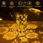 Sunflower Solar Lanterns for Outdoor Decor