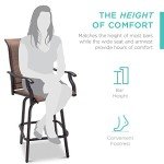 Set of 2 Swivel Barstools for Patios