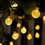 2-Pack Solar Crystal Globe String Lights - 72FT