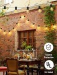 48FT Waterproof LED String Lights for Outdoors