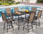 PHI VILLA 7-Piece High Patio Bar Set