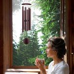 Large 45'' Bronze Wind Chimes for Outdoors