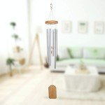 Silver Metal Tube Wind Chime for Outdoor Spaces