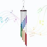 Colorful Outdoor Wind Chimes with 12 Aluminum Tubes