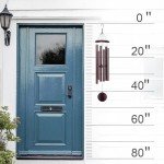 Large 45'' Bronze Wind Chimes for Outdoors