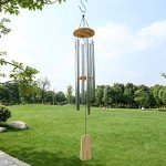 Silver Metal Tube Wind Chime for Outdoor Spaces