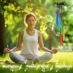Colorful Outdoor Wind Chimes with 12 Aluminum Tubes