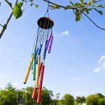 Colorful Outdoor Wind Chimes with 12 Aluminum Tubes