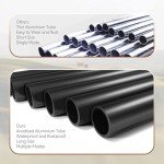 Large 37-Inch Outdoor Wind Chimes - Black