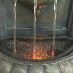 Wall-Mounted Lion Head LED Outdoor Water Fountain