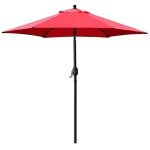 Sunnyglade 7.5' Red Patio Umbrella with Tilt