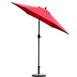 Sunnyglade 7.5' Red Patio Umbrella with Tilt