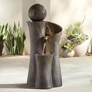 Modern Sphere Outdoor LED Water Fountain 39.5