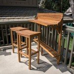 Christopher Knight Home 3-Pc Caribbean Balcony Bar Set