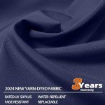 10' x 13' Solar LED Cantilever Patio Umbrella