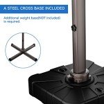 Large 10x13FT Cantilever Patio Umbrella with 360° Rotation