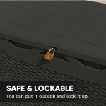 Large Waterproof Resin Deck Box for Outdoors