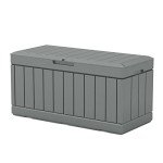 82 Gallon Waterproof Resin Deck Storage Box