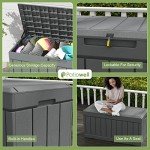 82 Gallon Waterproof Resin Deck Storage Box