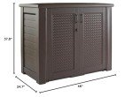 Rubbermaid 123 Gal Outdoor Storage Cabinet