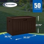 Suncast 50 Gallon Resin Outdoor Storage Bench