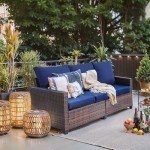 EortheX 3-Seat All-Weather Patio Wicker Sofa