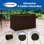Suncast 50 Gallon Resin Outdoor Storage Bench