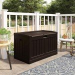 Suncast 50 Gallon Resin Outdoor Storage Bench
