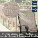 Outdoor Patio Swivel Bar Stool Set of 2