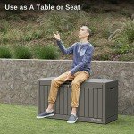 60 Gallon Waterproof Outdoor Storage Deck Box