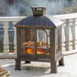 Panovue 45" Metal Chiminea Fire Pit & Grill
