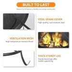 22" Portable Outdoor Fire Pit with Poker