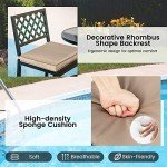 3-Piece Outdoor Bar Table and Stool Set