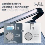 9-Piece Outdoor Dining Set with Swivel Chairs