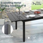 9-Piece Outdoor Dining Set with Swivel Chairs