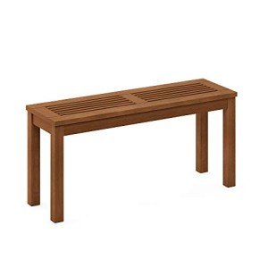 Furinno Tioman Outdoor Backless Bench in Natural