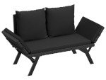 Flamaker Adjustable Outdoor Rattan Sofa Lounger