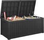 Large Waterproof Outdoor Storage Box - 180 Gallon