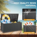 Large Waterproof Outdoor Storage Box - 180 Gallon