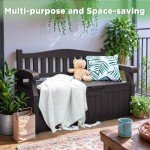 Greesum 70 Gallon Waterproof Outdoor Storage Bench