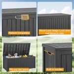 Large Waterproof Outdoor Storage Box - 180 Gallon